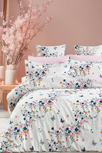 Always Çarşafı Lastikli Çift Taraflı Çift Kişilik Nevresim Takımı Şölen