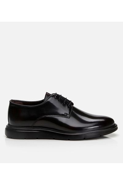 Hotiç Pantofi casual din piele pentru bărbați, roșu Claret