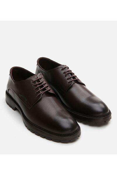 Hotiç Men's Leather Brown Casual Shoes