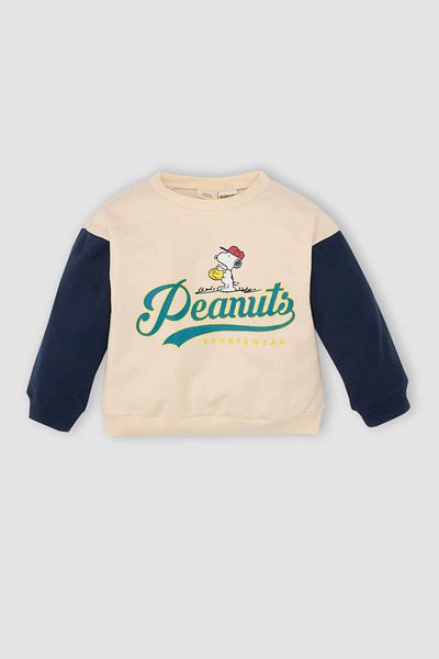 DeFacto Hanorac subțire pentru băieți Snoopy Crewneck cu blană moale în interior D4609A524AU