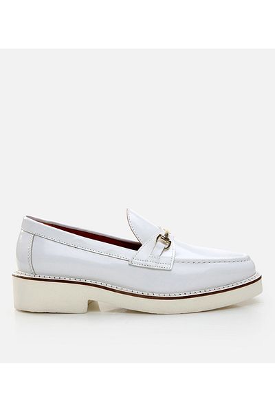 Hotiç Women's Leather White Loafer