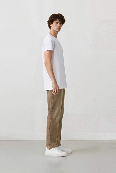 DeFacto %100 Pamuk 90's Slim Fit Dar Kalıp Normal Bel Dar Paça Yıkamalı Jean Pantolon D8758AX24AU