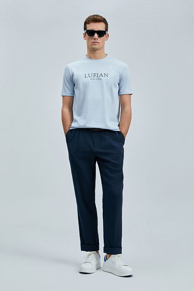 Lufian Тениска Love Modern Graphic синя