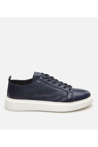 Hotiç Pantofi casual pentru bărbați din piele bleumarin