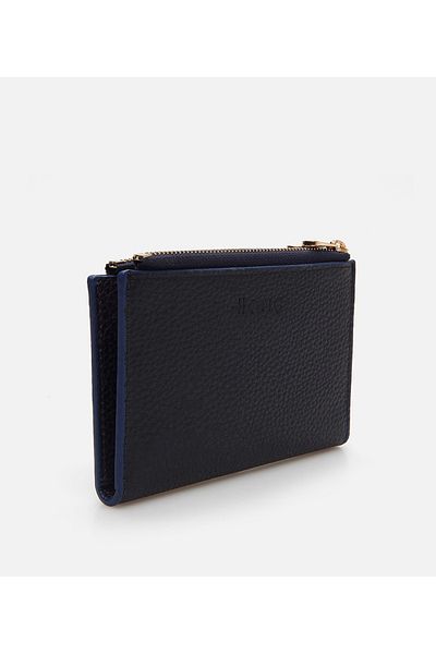 Hotiç Women's Leather Navy Blue Wallet