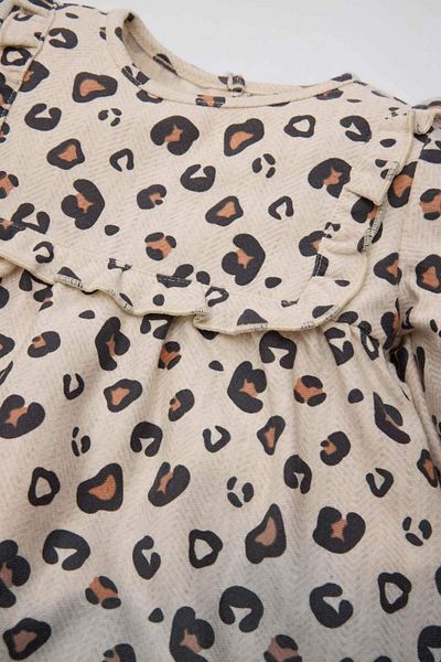 DeFacto Gemustertes Langarmkleid für Babys, Mädchen, D5634A524WN