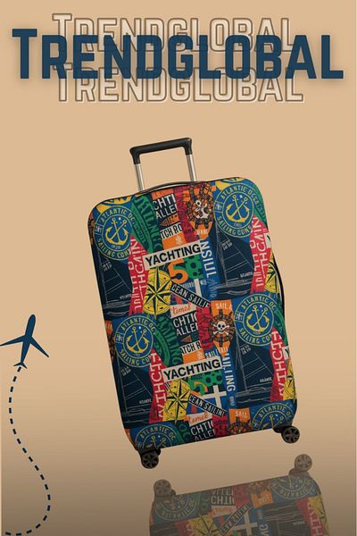 Trendglobal Valisa Valisa Husa Protectie Model Mixt Bleumarin