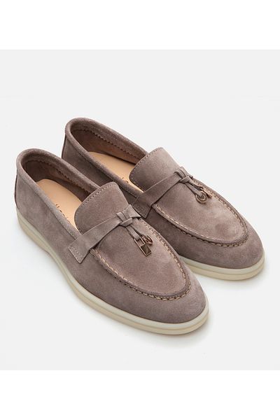 Hotiç Loafer de damă din piele de nurcă