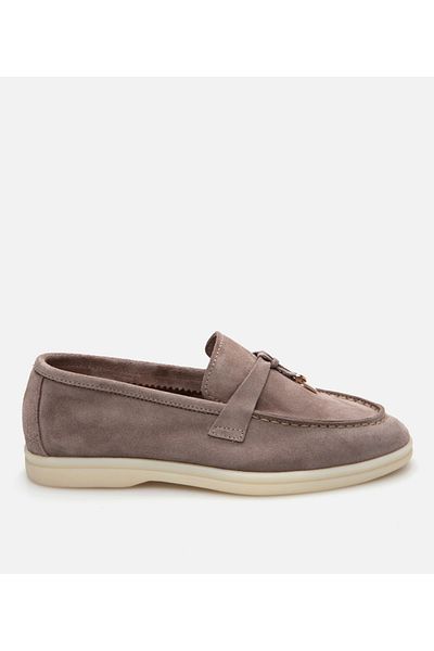 Hotiç Loafer de damă din piele de nurcă