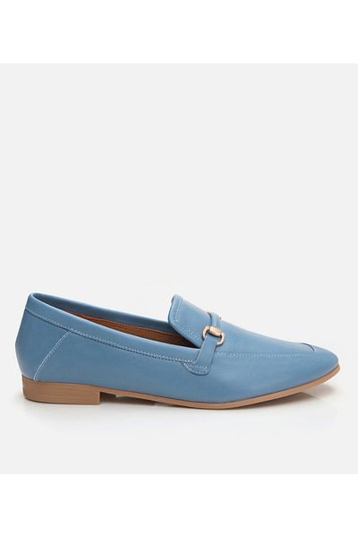 Hotiç Loafer albastru din piele de damă