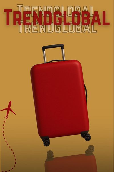 Trendglobal husă de protecție valiză ROSĂ