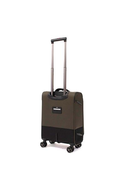 Ella Icon Troler Ella Icon Shadow cu 4 roti duble, Textil, 55x36x21 cm, Kaki