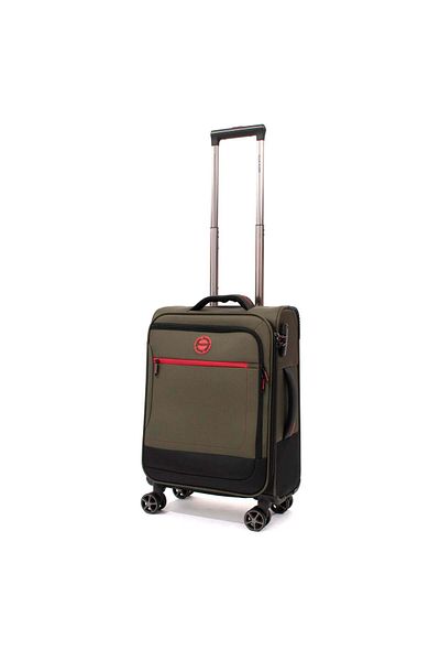 Ella Icon Troler Ella Icon Shadow cu 4 roti duble, Textil, 55x36x21 cm, Kaki
