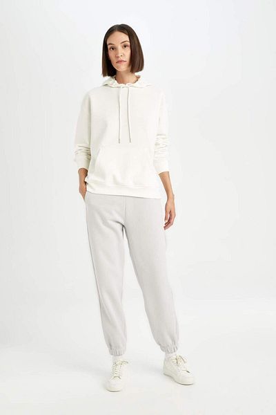 DeFacto Pantaloni de sport Jogger de mărime standard, de bază, cu talie dreaptă, cu buzunare elastice D9934ax24wn