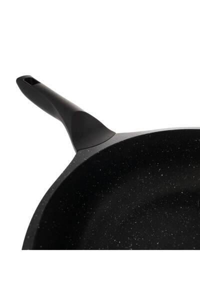 Ella Home Italia Tigaie universala cu maner negru, Aluminiu turnat, 28 cm