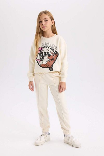 DeFacto Pantaloni de sport Jogger, de bază, uni, cu talie elastică pentru fete D3201A824WN