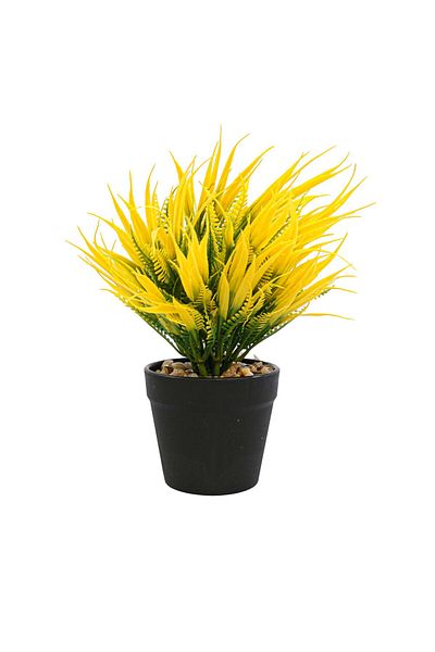 Ella Home Italia Aranjament In Ghiveci, Galben, Plastic, 20Cm - Galben, Plastic, 20cm
