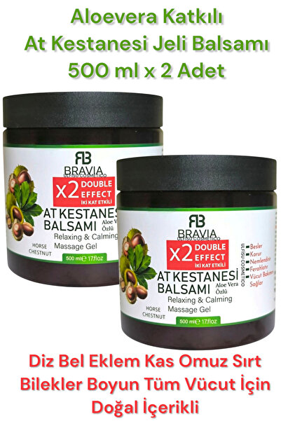ULFİSU COSMETİCO Bravia At Kestanesi Balsamı 500 ml 2 ADET - Aloevera Katkılı