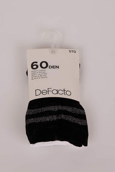 DeFacto Дамски чорапи с блестящи кръгли шарки, 2 пакета 60 дена D7729axns