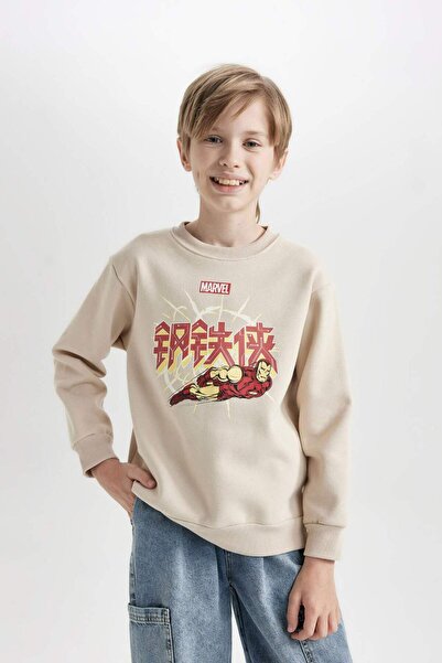 DeFacto Marvel Comics Boys' Sweatshirt - Crew Neck, Thick, 3191691