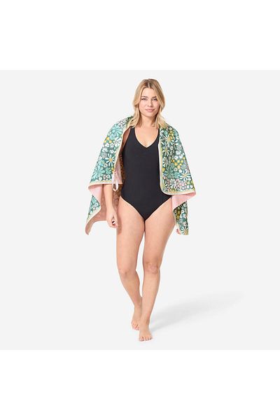 Decathlon Nabaiji Микрофибърна кърпа - L - С печат - 80 x 130 cm