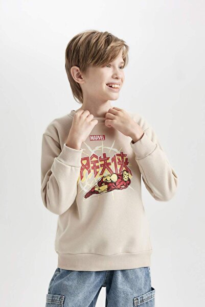 DeFacto Marvel Comics Boys' Sweatshirt - Crew Neck, Thick, 3191691