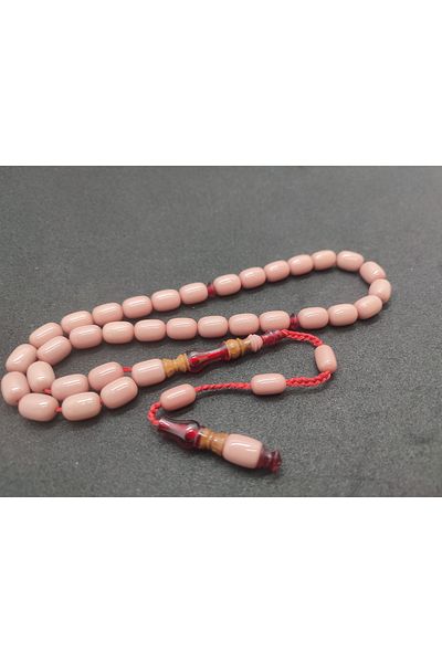 İskeçe Exclusive Emine Reşvani Master - Work Imame, Hitame, Kuka, Old Catalin Combination Crimped Amber 5203