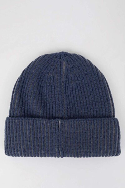 DeFacto Чоловіча в'язана шапка з підборіддям C7134AX24WN