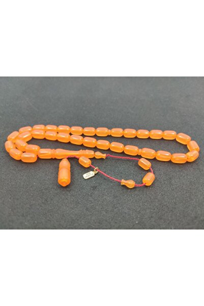 İskeçe Tesbih Furkan Gül Usta Eseri 0.6 Прозорий подвійний шар лакований ємен...