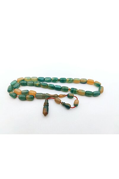 İskeçe Tesbih Сертифициран шедьовър на Абдулах Башкале, пресован кехлибар, 7253