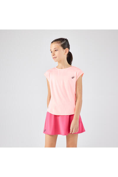 Decathlon Kuikma Çocuk Tenis Tişörtü - Pembe - 500