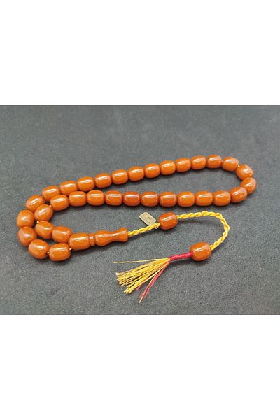 İskeçe Exclusive Osama Omari Master Artifact 50 de ani Roșu Imame Inclined German Faturan Tasbih Certified 8015