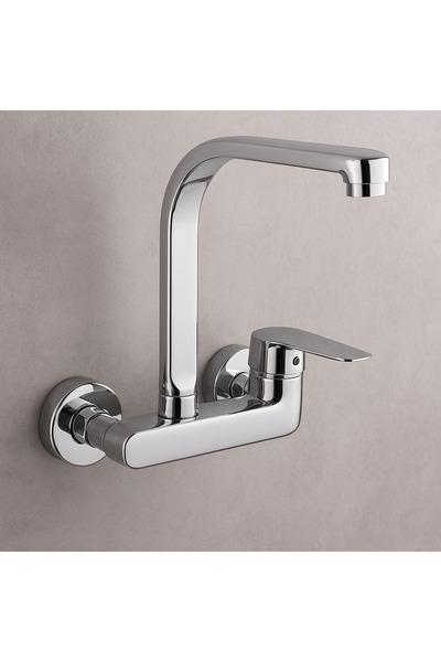 Genel Markalar Duvardan Döner Borulu Aç Kapa Sıcak Soğuk Girişli Mutfak Eviye...