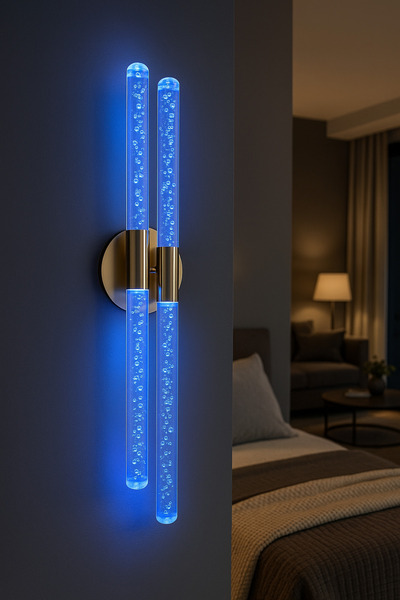 BACKHOME Bh Bubblelight Dubble Şık Ve Zarif Modern Led Duvar Aplik Gold Rgb Elektrikli Kumandalı