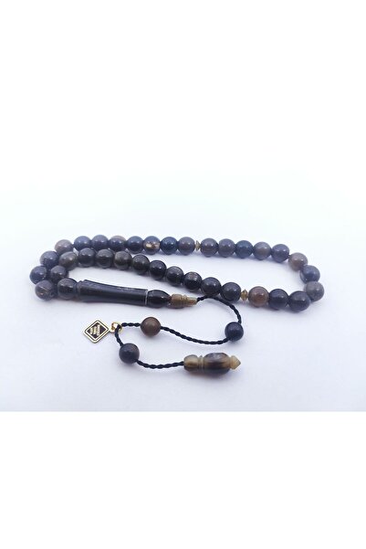 İskeçe Tesbih İskeçeli Cemil Master Work İmame Hitame Aged Made Veined Buffal...