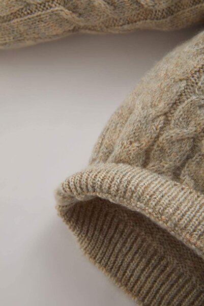 DeFacto Baby Boy Ecru Crew Neck Knitwear Sweater A3854A524Wn