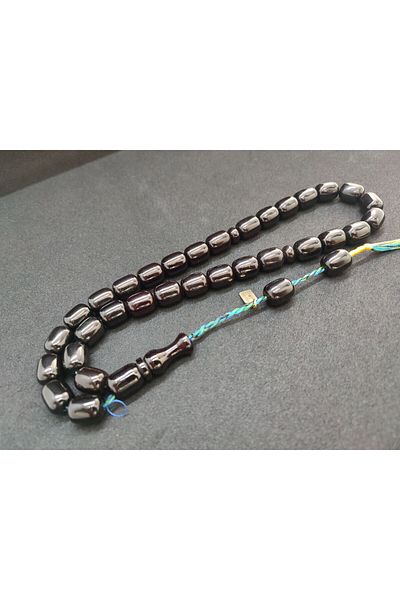 İskeçe Exclusive Osama Omari Master Artifact 50 de ani Roșu Imame Inclined German Faturan Tasbih Certified 7894