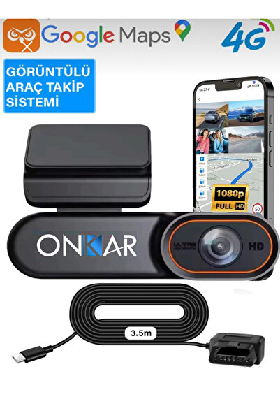 Onkar Bilişim 4k Görüntü Sim Kartlı Gps Uydudan Takipli Canlı Izlemeli Araç K...