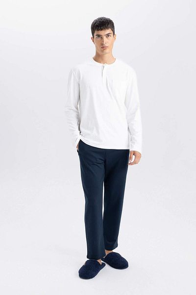 DeFacto Pantaloni de sport negri Slim Fit Îngust Fermoar Basic D6091AX24AU