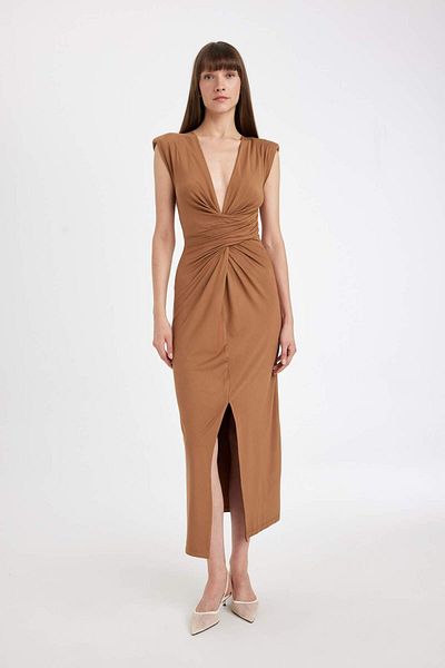 DeFacto Rochie maxi fără mâneci cu decolteu în V D5260AX24AU