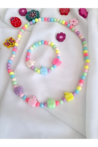 İPAR AKSESUAR Girl's Necklace and Bracelet Set