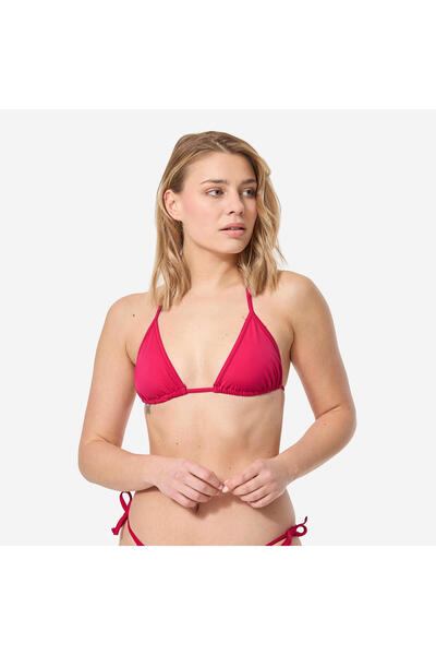 Decathlon Kadın Üçgen Bikini Üstü - Kırmızı - Mae