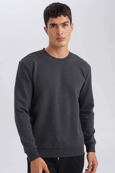 DeFacto Hanorac jacquard cu decolteu obișnuit D5394ax24au