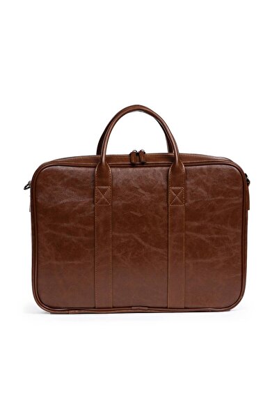 Necati Çanta Куфарче за лаптоп Macbook Organizer 15.6" и 16" инча, кафяво