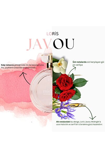 Loris Javou Midnight Kadın Edp Parfüm 100 ml