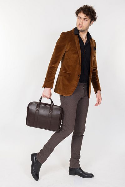 Necati Çanta Куфарче за лаптоп Macbook Organizer 15.6" и 16" кафяво