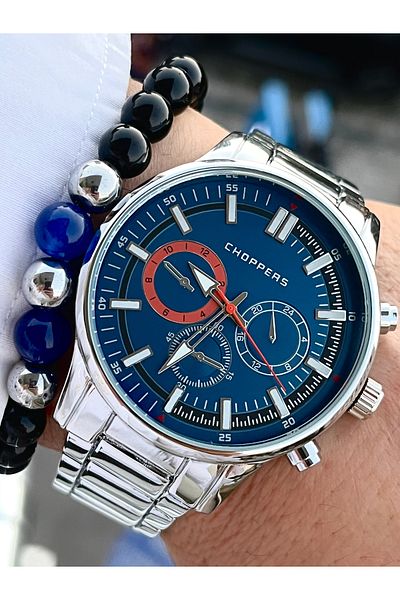 Choppers New Season Steel Band Men's Wrist Watch Bracelet Gift