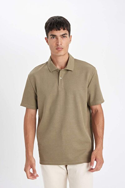 DeFacto New Regular Fit Basic Solid Short Sleeve Polo T-Shirt 3153107