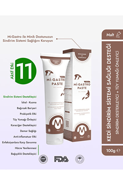 Miniklisi Kedi Mide Bağırsak Malt Macunu 100 gr Mi-Gastro Paste