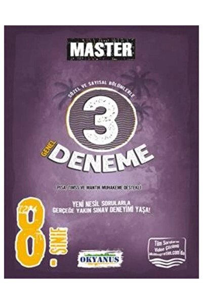 Okyanus Yayınları 8.sınıf Master 3 Deneme Okyanus